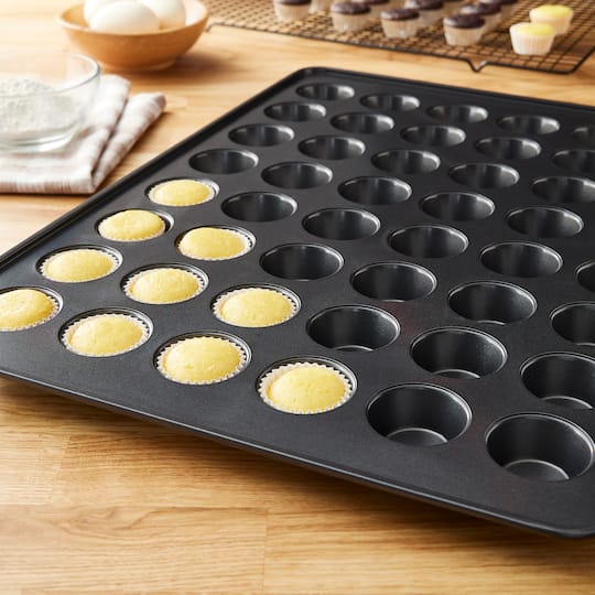 Small Big Muffin Tin Buy In Bulk Pack: Non-Stick 48-Cavity Mini